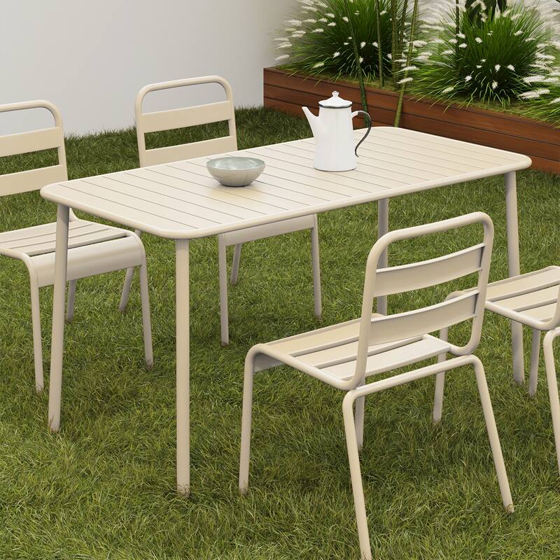Long Table Outdoor Dining Table Villa Courtyard Balcony Table Outdoor Leisure Table Simple Garden Waterproof Table