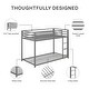 preview thumbnail 6 of 29, Avenue Greene Macie Metal Twin over Twin Bunk Bed