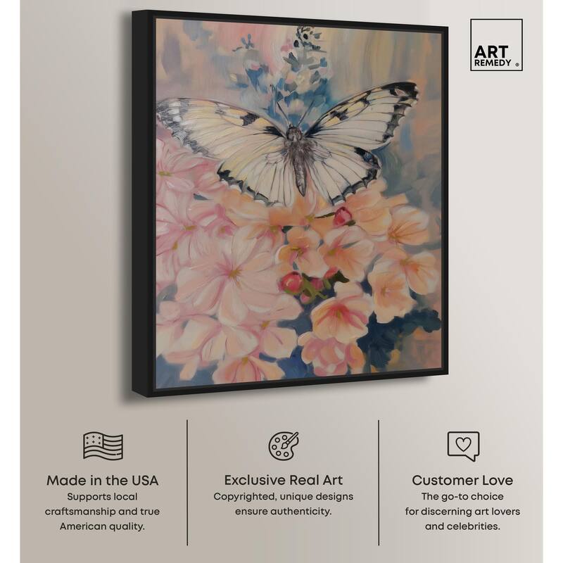 Moonstone Monarch Canvas by Art Remedy
