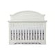 preview thumbnail 3 of 6, Foundry 56" Wide Arch Top Convertible Crib, White Dove