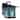 River of Goods Aqua Stained Glass and Black 1-Light Outdoor Lantern Wall Sconce - Aqua/Blue