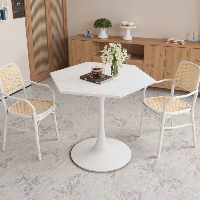 Modern Hexagonal Table,Ideal for Living Room,Kitchen,and Dining Area
