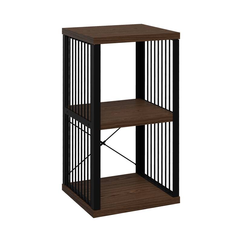 ClosetMaid Steel Frame 2-Cube Organizer - Apple Walnut