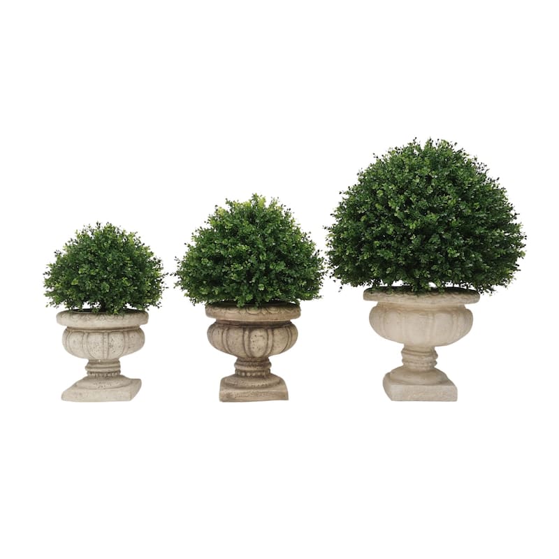 Faux Boxwood Topiary - Sphere