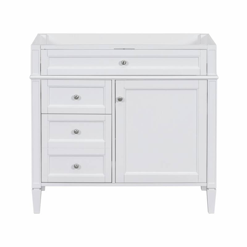 36'' Bathroom Vanity with Top Sink, 3 Drawers for Stylish Storage