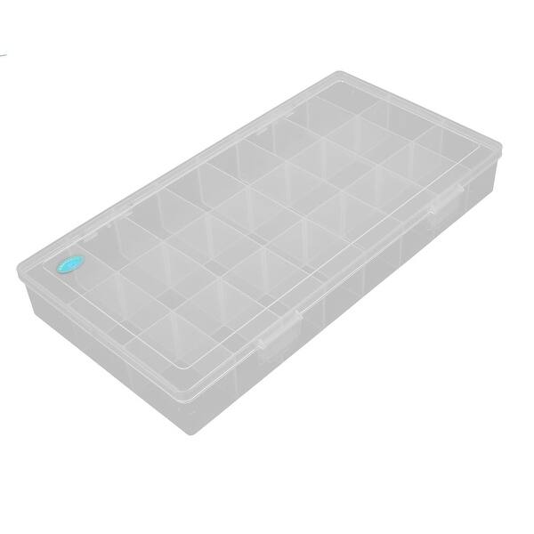 Plastic Rectangular Case Plastic Rectangle 24 Compartment Watercolor Mixing Paint Palette Case ...
