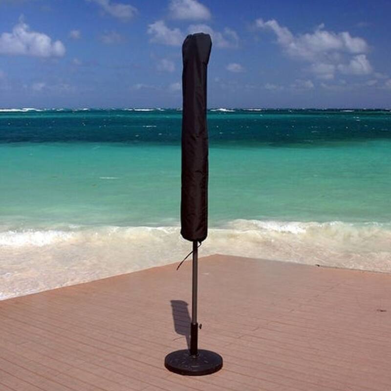 Market Umbrella Cover Patio All-Weather Protect for 9-11 ft Umbrellas - Black