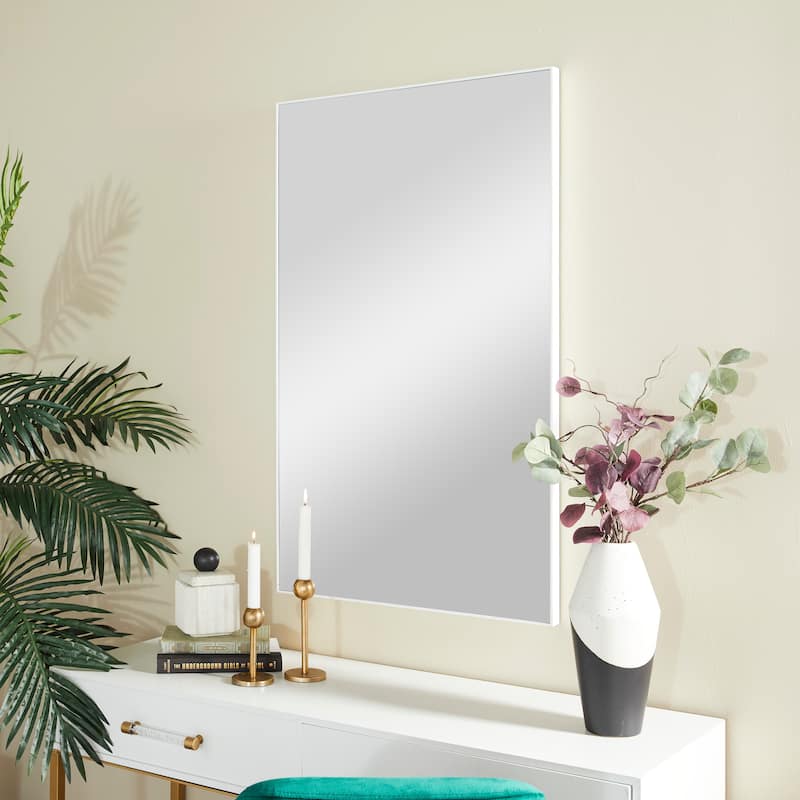 Contemporary Rectangular Wall Mirror - Multiple Finishes and Sizes