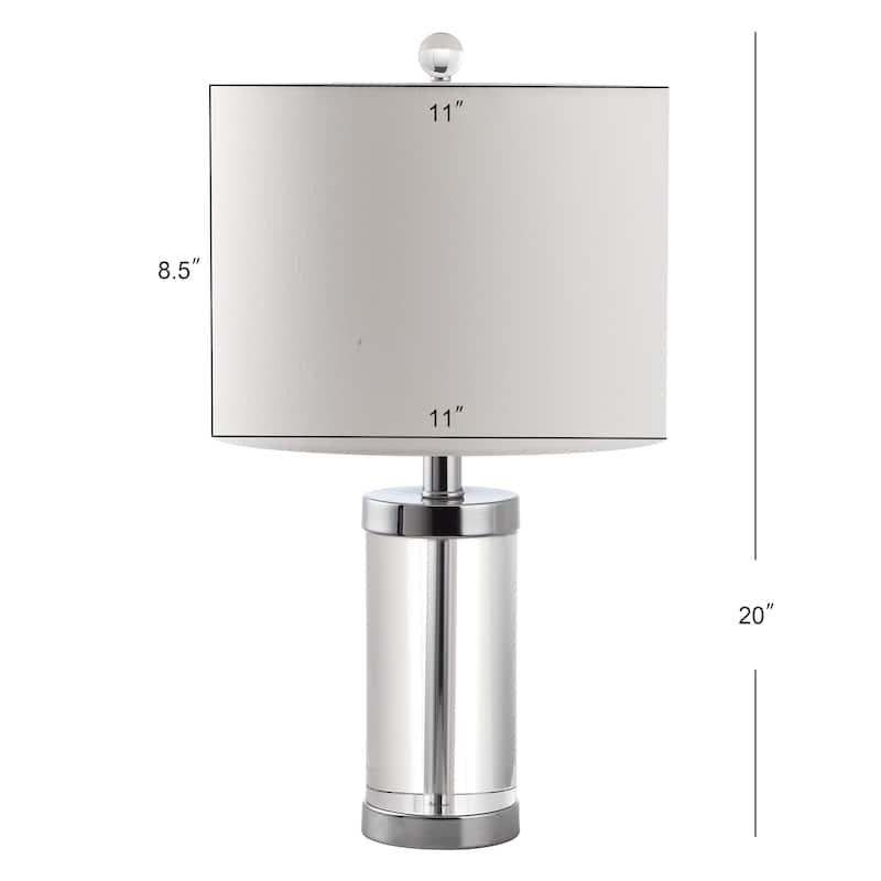 SAFAVIEH Lighting Cristine 21-inch Crystal Table Lamp (Set of 2) - 11"x11"x20" - 11Wx11Dx20H