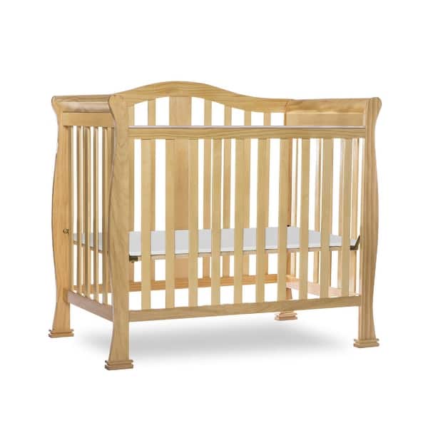 slide 2 of 6, Dream On Me Naples 4-in-1 Convertible Mini Crib Natural