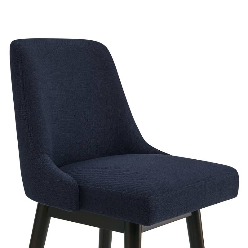 Spruce & Spring Hazel Upholstered Counter Height Swivel Barstool with Back