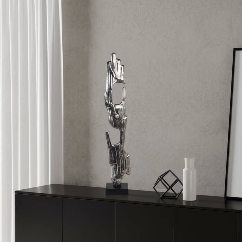 Metal Acrylic Sculpture Post Modern Decorative Figurine for Home Decor
