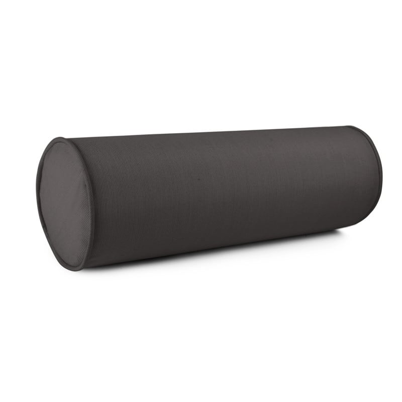 Austin Horn Classics Sunbrella Zippered Neck Roll Bolster (set of 2) - Black