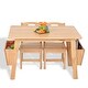 Kids Solid Wood Table and 2 Chair Set with Storage Desk and Chair Set ...