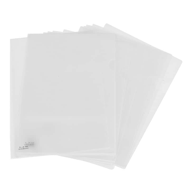 Portable Plastic Clear A4 Paper Document File Folder Holder 20 Pcs