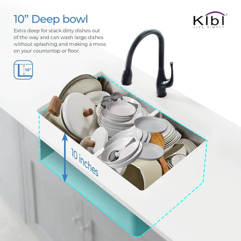 33 Inch Handcrafted Undermount Double Bowl Real 16 gauge Stainless Steel Kitchen Sink with Strainers and Grids