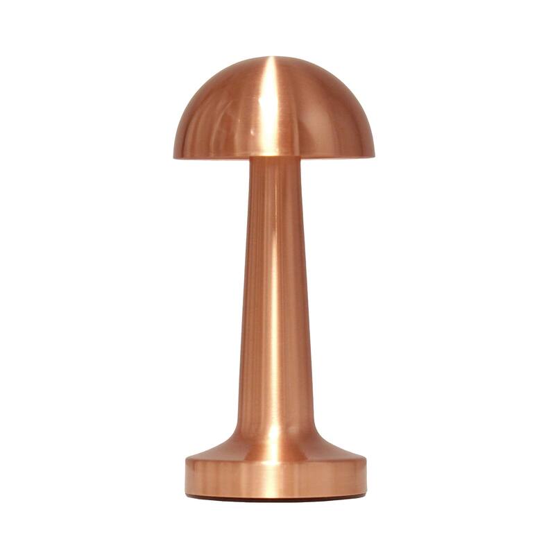 LED Mushroom Mini Touch Sensor Desk Lamp - 8.75" - Copper Finish