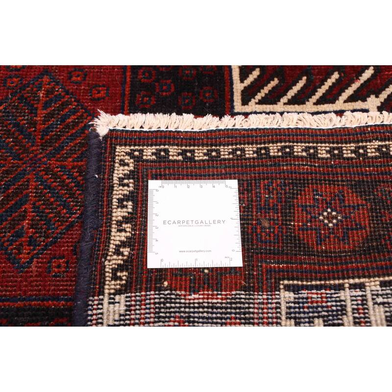 ECARPETGALLERY Hand-knotted Konya Anatolian Dark Red Wool Rug - 3'8 x 6'1