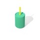 preview thumbnail 1 of 13, 5 oz Small Sippy Cup and Straw Silicone Green