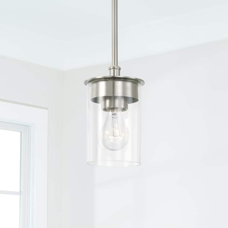 Mason 1-light Convertible Mini Pendant/ Semi-Flush Mount