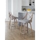 preview thumbnail 14 of 21, The Gray Barn Charlotte 24" Fixed-Height Counter Stool with Bent Wood Legs (Set of 2)