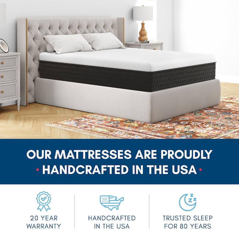 Sadie, 11-inch, Cooling Gel Memory Foam Hybrid Mattress, CertiPUR US and Greenguard Gold Certified