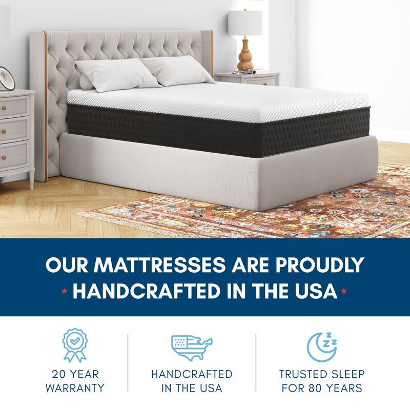 Soraya, 10-inch, Cooling Copper Memory Foam Hybrid Mattress, CertiPUR US and Greenguard Gold Certified