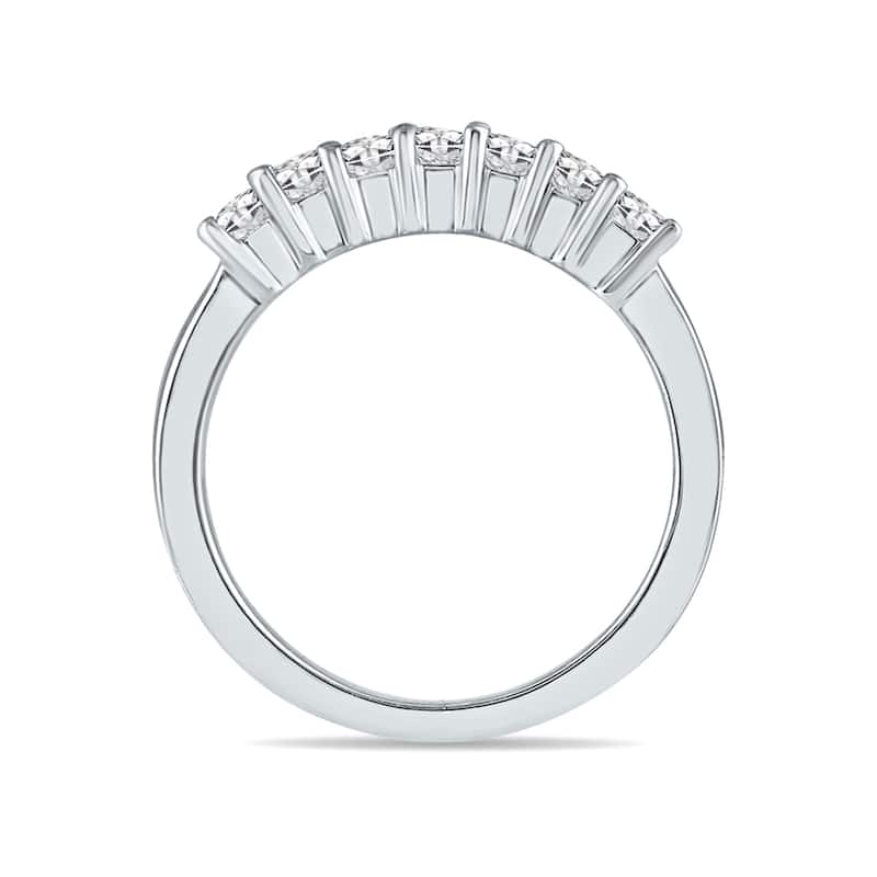 Marquee 3/8 Carat TW 7 Stone Diamond Band in 10K White Gold