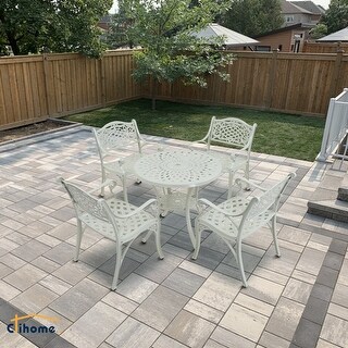 Clihome 5-Pcs Outdoor High Dining Set