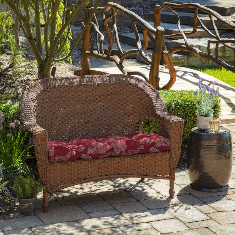 ARDEN Outdoor Wicker Settee Cushion - 18"L x 41.5"W - 18"L x 41.5"W