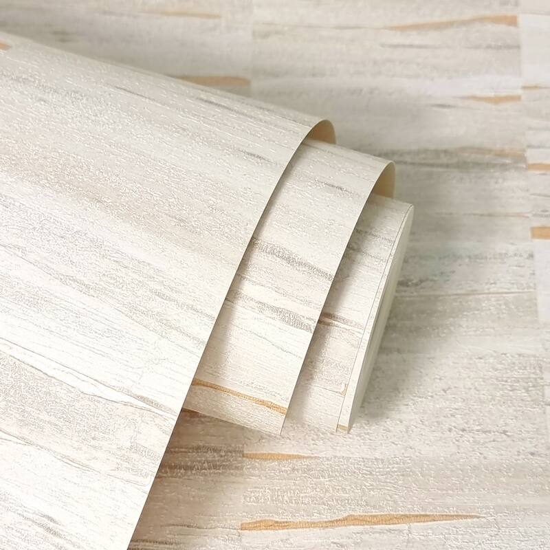 Fine Decor Hugo Dove Faux Wood Wallpaper - N/A