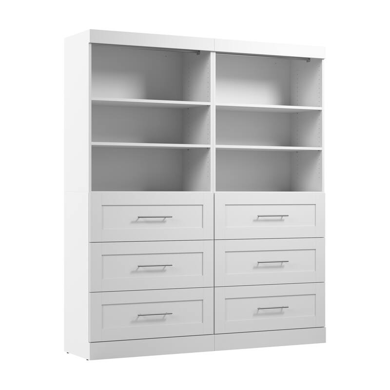 Pur 72W Closet Organizer with Drawers by Bestar