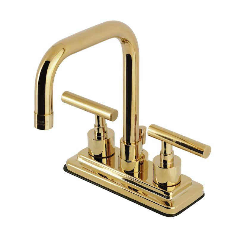 Kingston Brass KS664.CML Manhattan 1.2 GPM Centerset Bathroom Faucet - Polished Brass