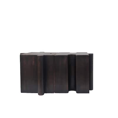 Christopher Knight Home - Karen Puzzle Art Modern 2-Piece Modular Outdoor Side Table Set with Interlocking Design