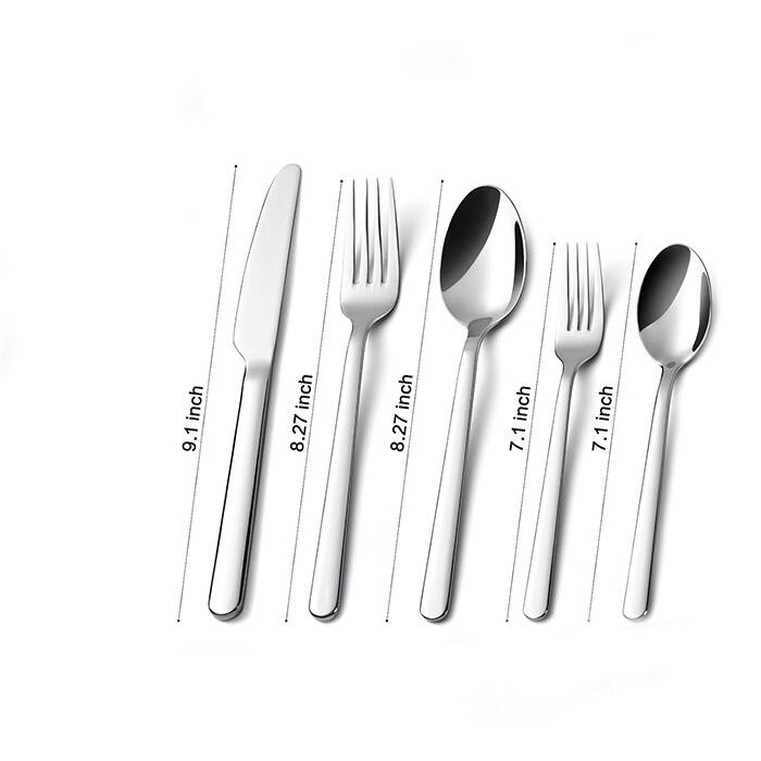 18/10 Stainless Steel Flatware Set for 6, 30Piece Cutlery Set Bed