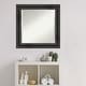 preview thumbnail 22 of 33, Beveled Wood Bathroom Wall Mirror - Rustic Pine Black Frame