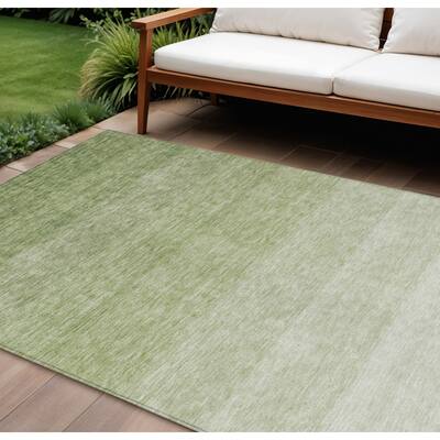 HomeRoots Ombre Transitional Rectangle Outdoor Rug