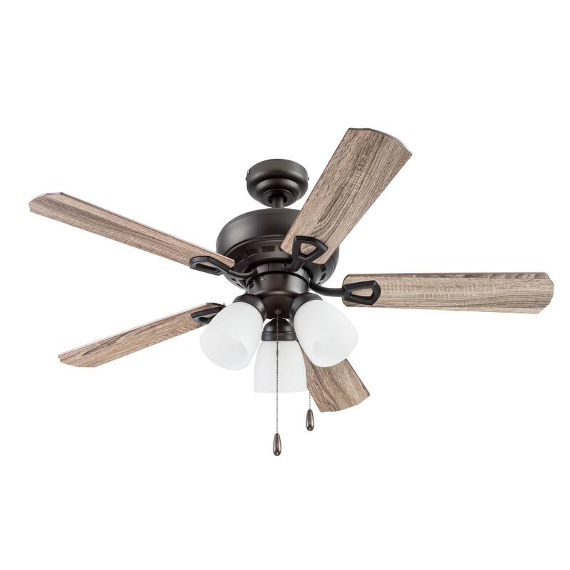 44" Prominence Home Miller Park Indoor Ceiling Fan, Espresso Bronze - 44