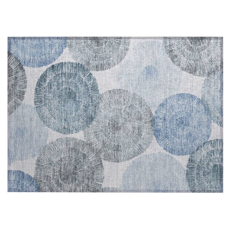 Machine Washable Indoor/ Outdoor Contemporary Devaughn Chantille Rug