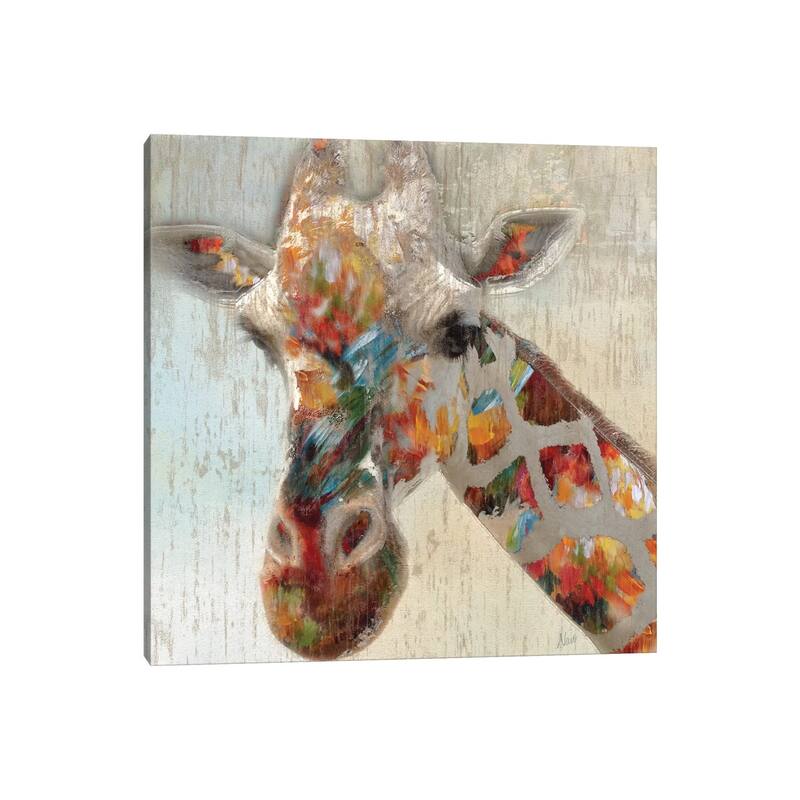 iCanvas "Paint Splash Giraffe" by Nan Canvas Print