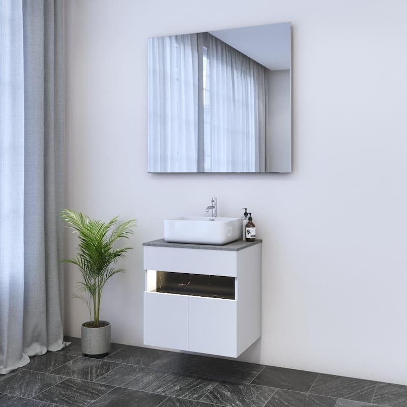 Laguna 2D 60 Floating Bathroom Vanity (24" Width)