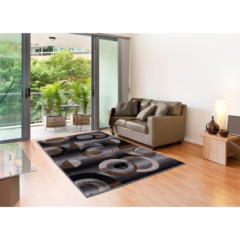 Orelsi Collection Abstract Area Rug