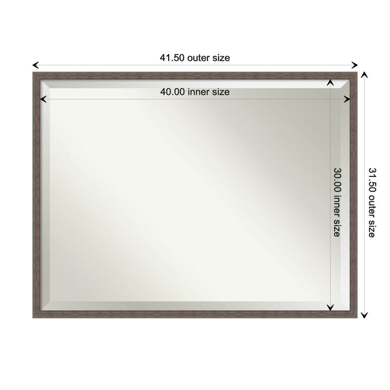 Beveled Bathroom Wall Mirror - Hera Frame