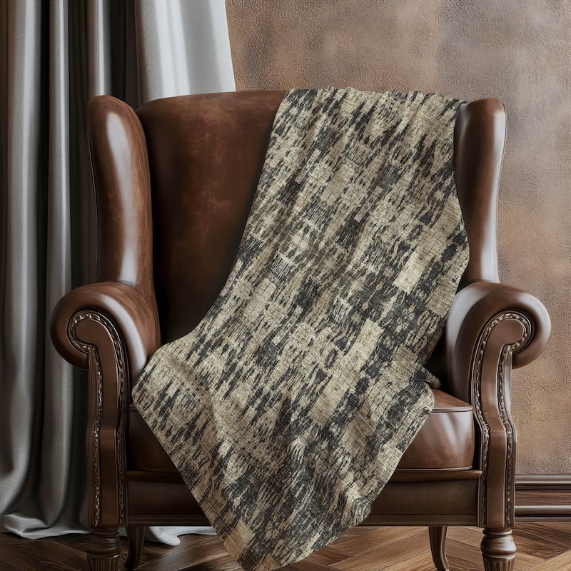 Premium Machine Washable Modern Moroccan Sherpa Throw Blanket