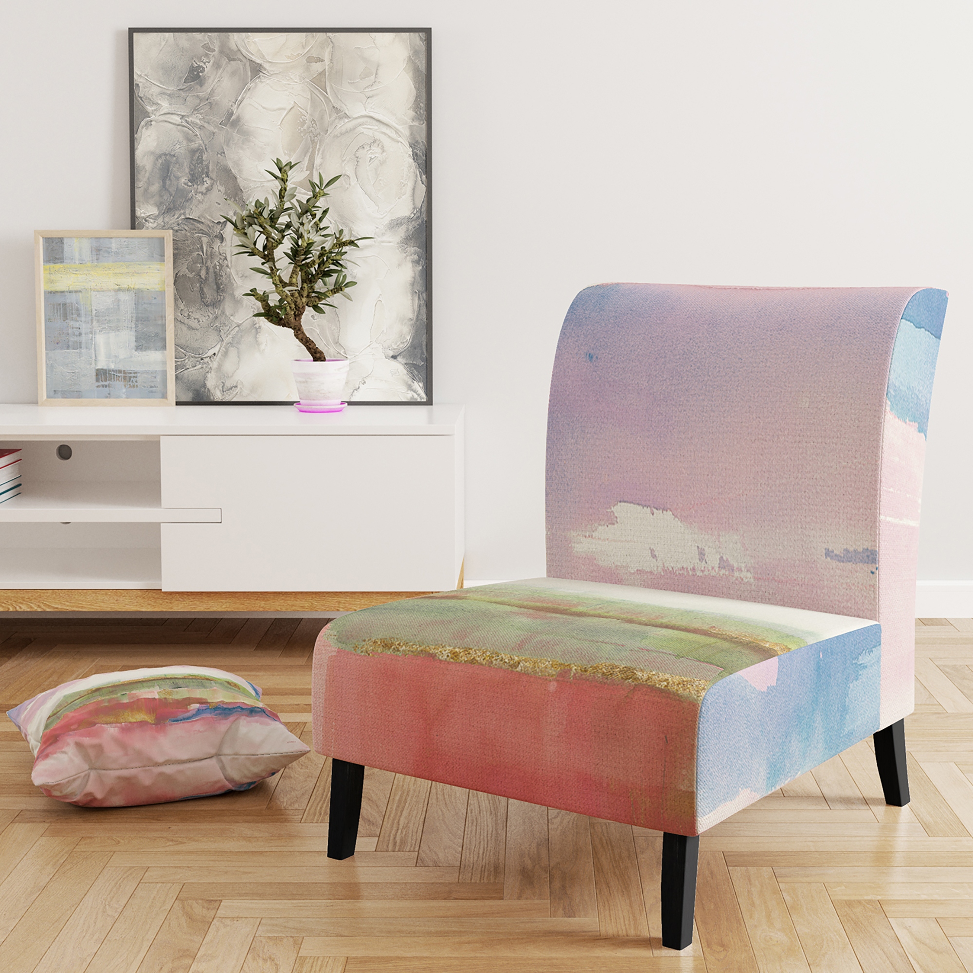 Shabby chic deals chair and ottoman