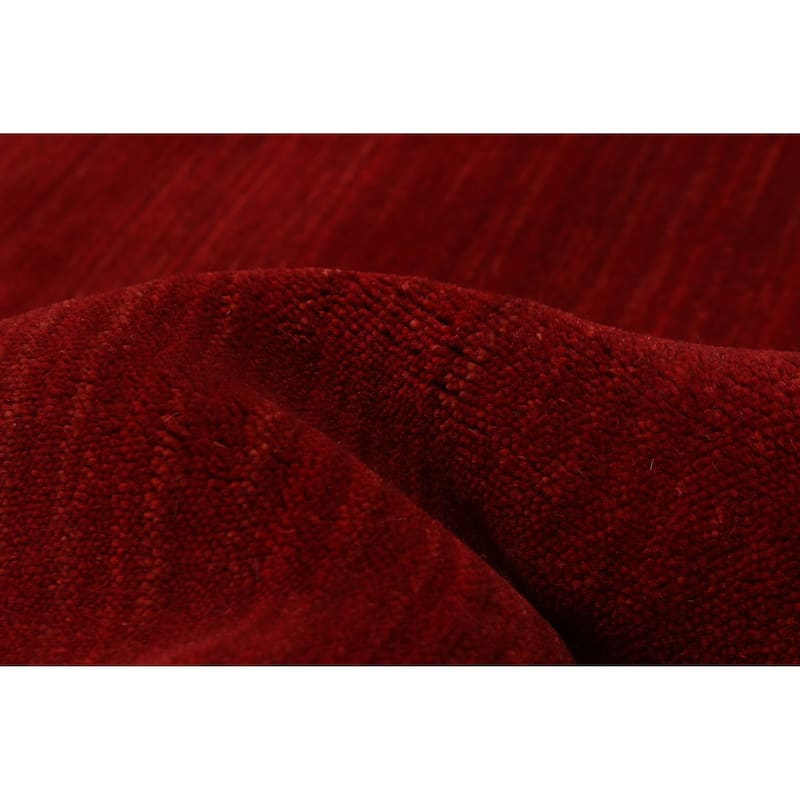 Kashkuli Gabbeh Red Rug 6'7" x 6'7" - 6'7 x 6'7