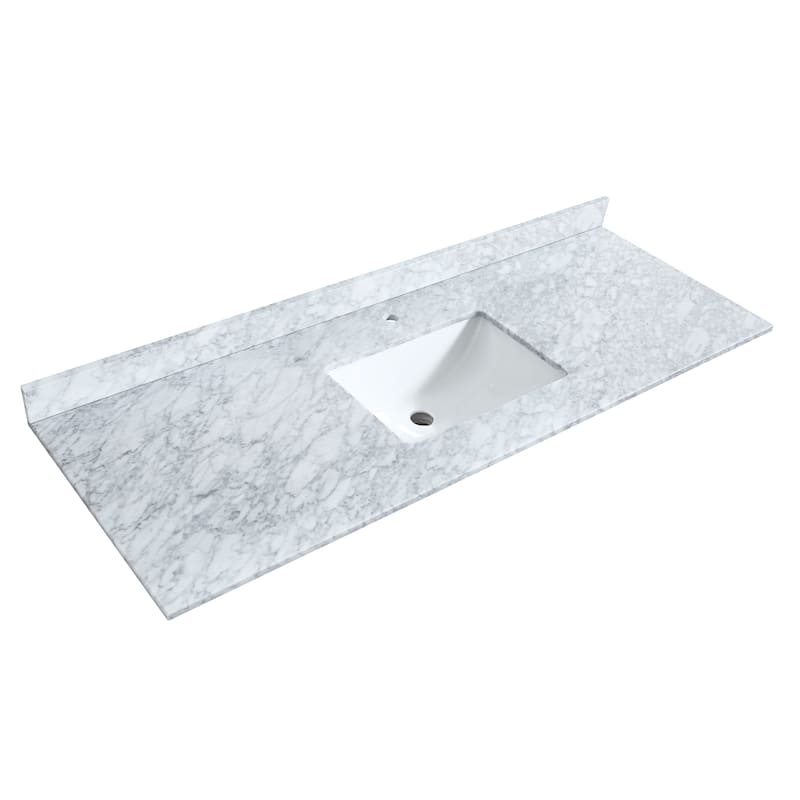 Daria 60-inch Single Vanity, Marble Top, No Mirror