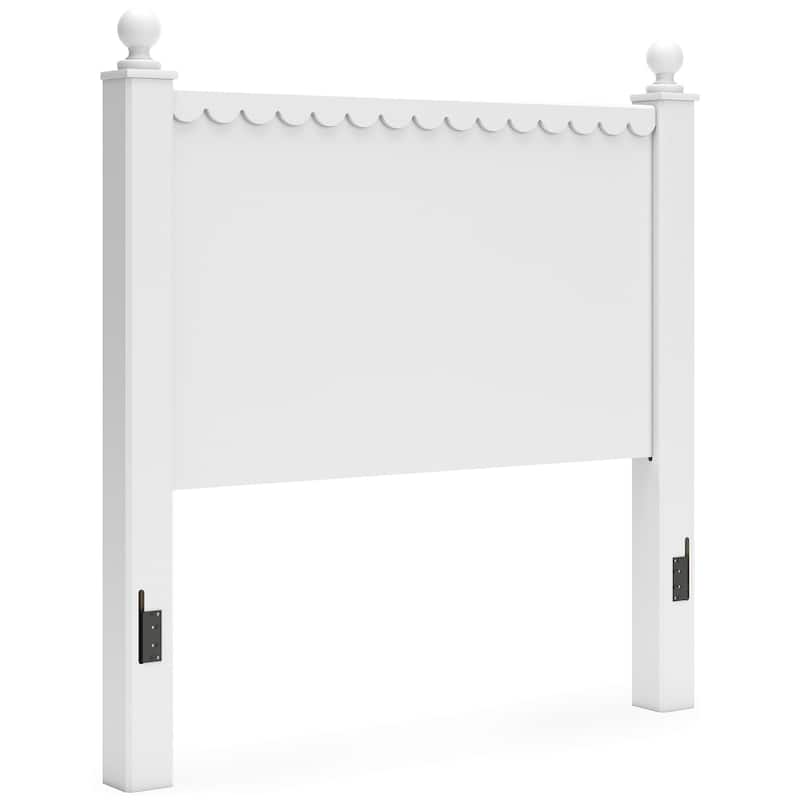 Signature Design by Ashley Mollviney White Panel Headboard Only