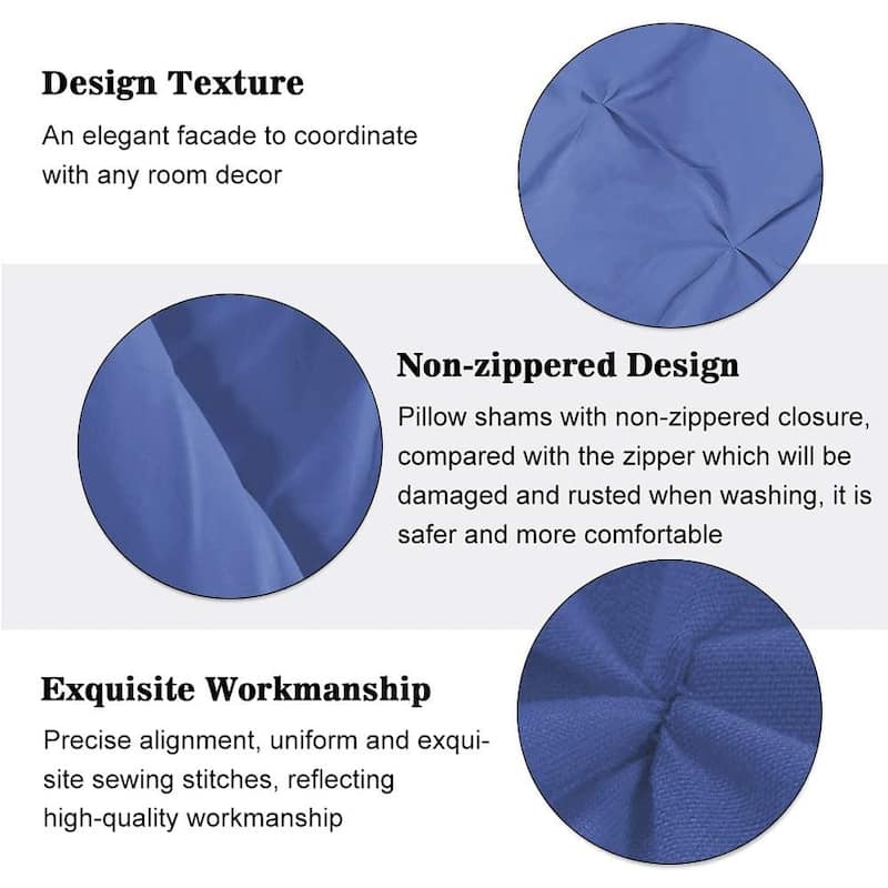 Shatex Pintuck Bedding Comforter Sets