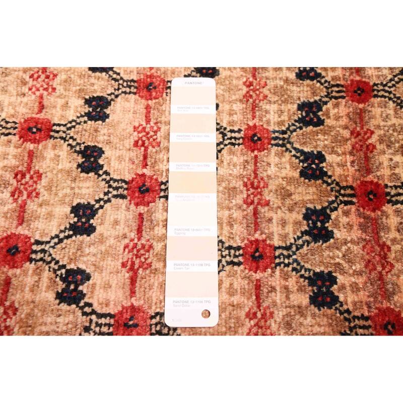 ECARPETGALLERY Hand-knotted Andelz Light Brown Wool Rug - 4'7 x 7'1